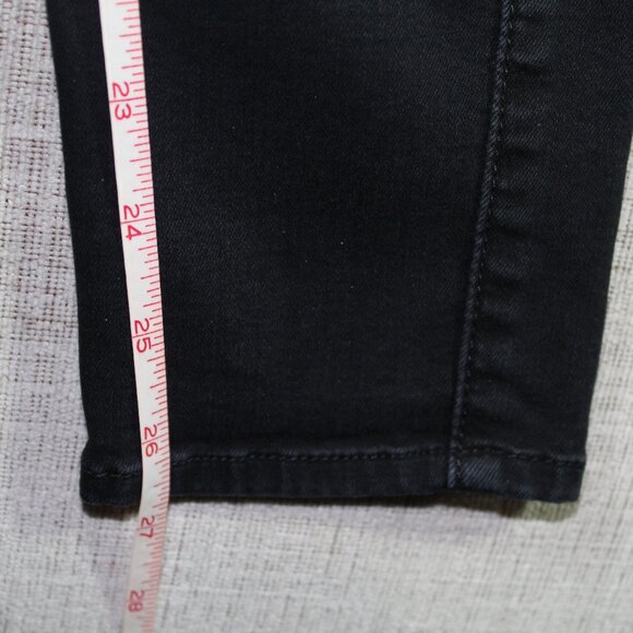 7 for All Mankind b(air) the ankle skinny Black Jeans - Picture 5 of 6